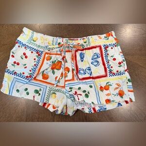 Women’s Pull-On Shorts - Wild Fable - Size M - Fruit/Oysters